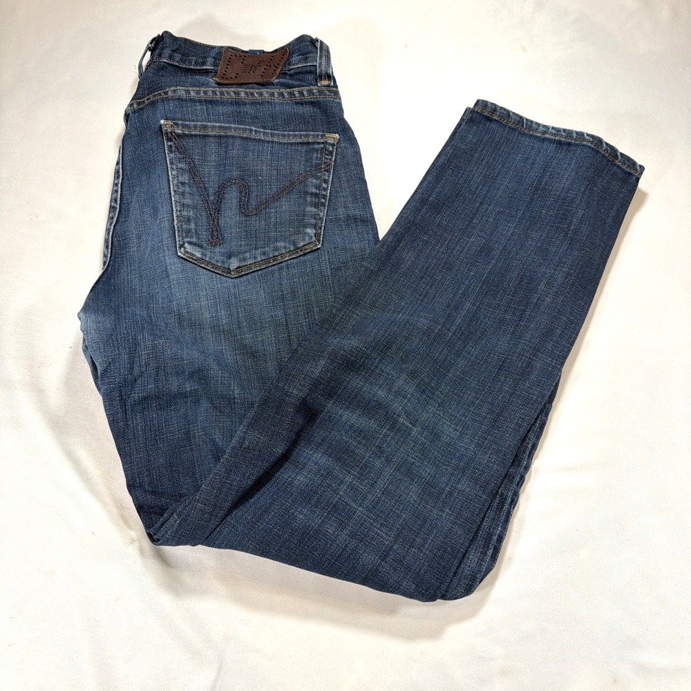 Citizens of Humanity Evans Mens 30x29 Straight Leg Jeans USA Made Denim Blue